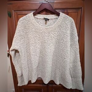 Eileen Fisher Textured Cream Sweater